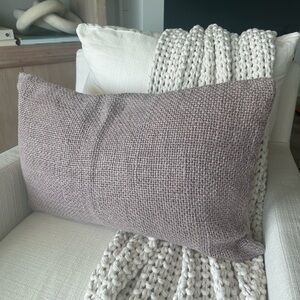 Pair of Pottery Barn Faye Linen Textured Lumbar Pillows